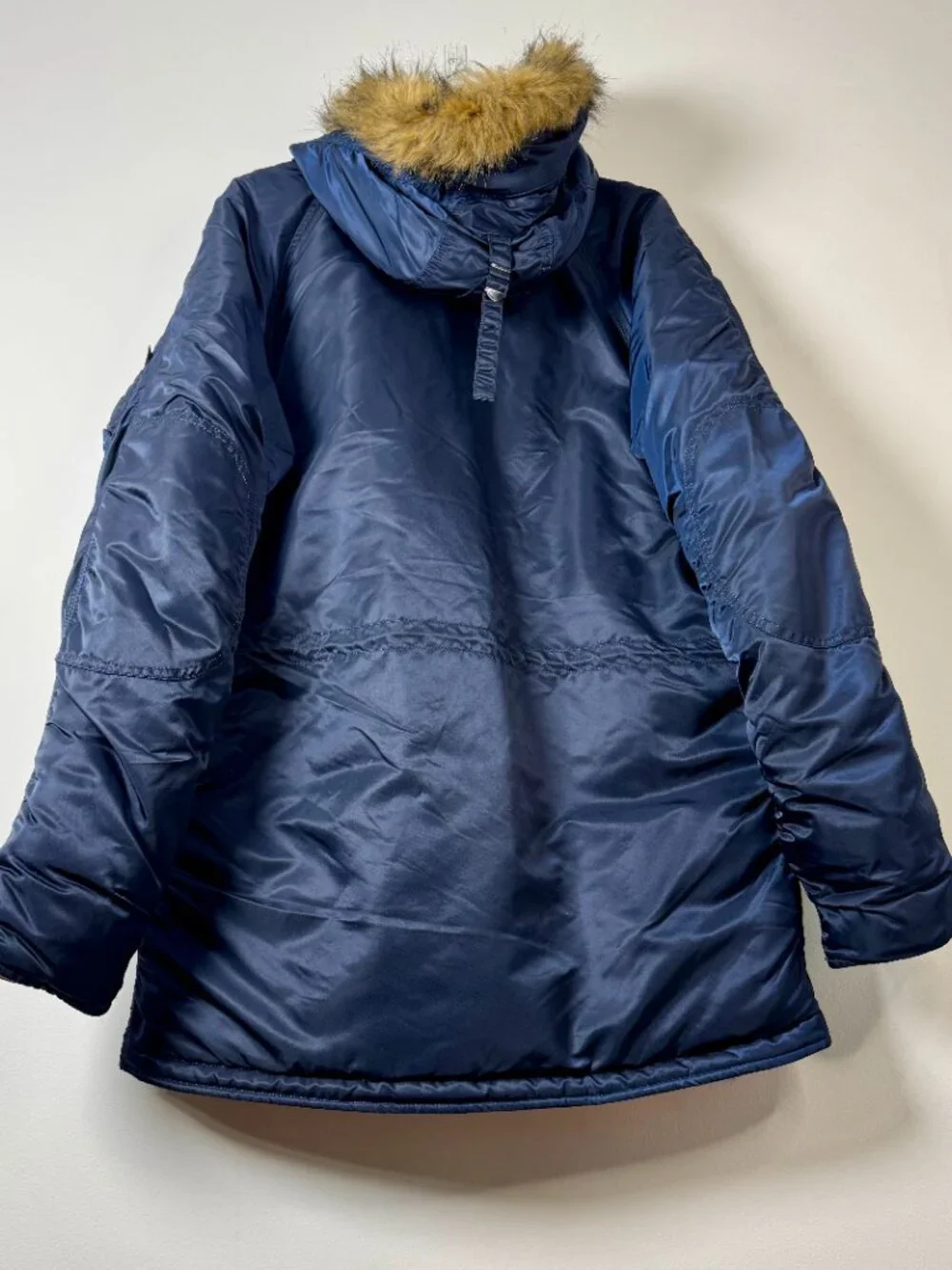 Alpha Industries Extreme Cold Weather Military Parka Coat Type N-3B Blue Sz XL - Picture 8 of 13